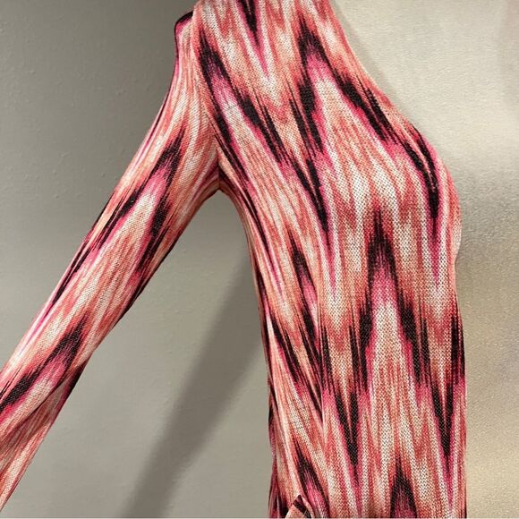 LuLaRoe Colorful Chevron Patterned Sarah open duster size extra small - Picture 3 of 13